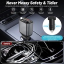 2 in 1 Retractable Car Charger