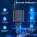 4in1 Super-Fast Retractable Car Charger IYEHO