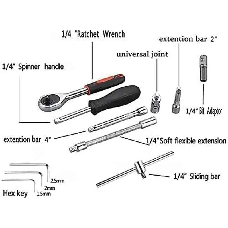 46 Piece Tool Set for Cars 