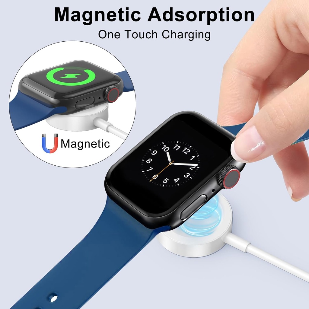 AMASUKI Apple Watch Charger USB Magnetic Wireless Fast iWatch Charger Portable Compatible with iWatch Ultra/Series