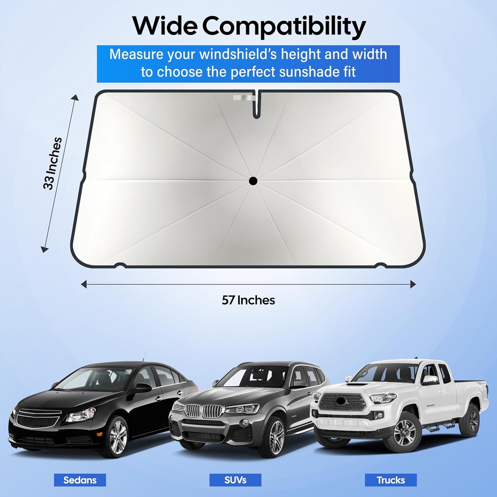 CAR WINDSHIELD SUN SHADE UMBRELLA 