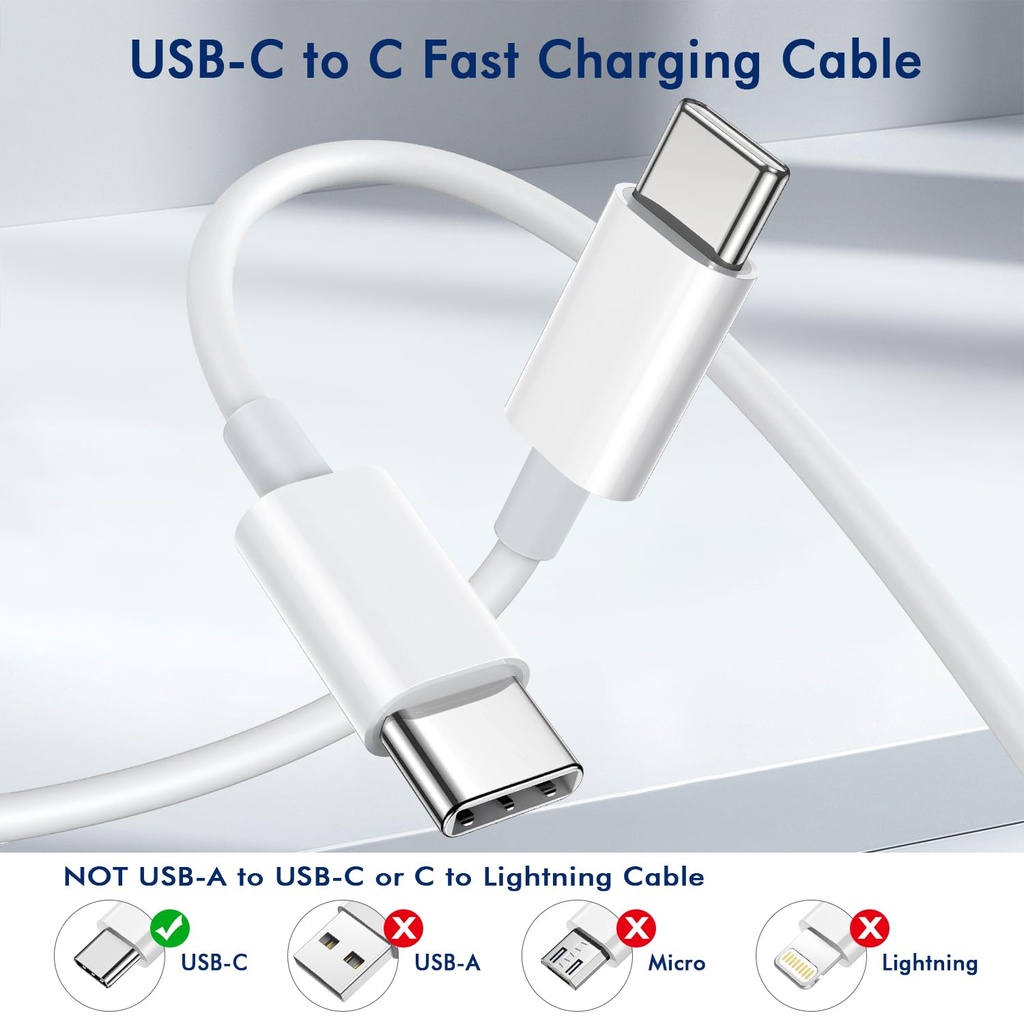 USB Type C White Cable