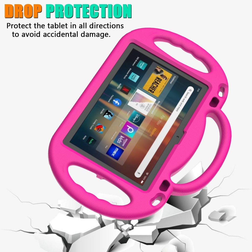 AMAZON Fire HD 8 Tablet Case With Stand Handle, Pink