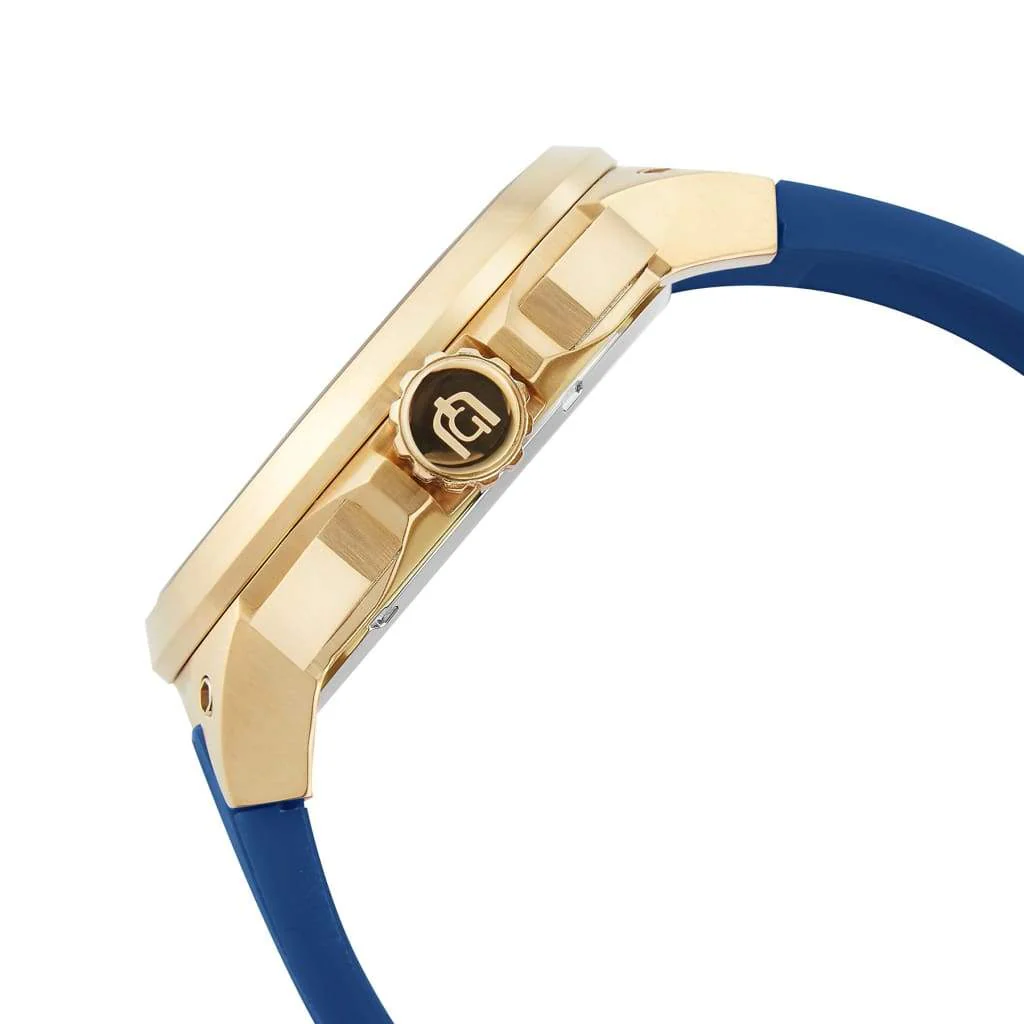 Giorgio Milano round gold stainless steel with blue strap and sub-dial 225SG421 ANTONIO