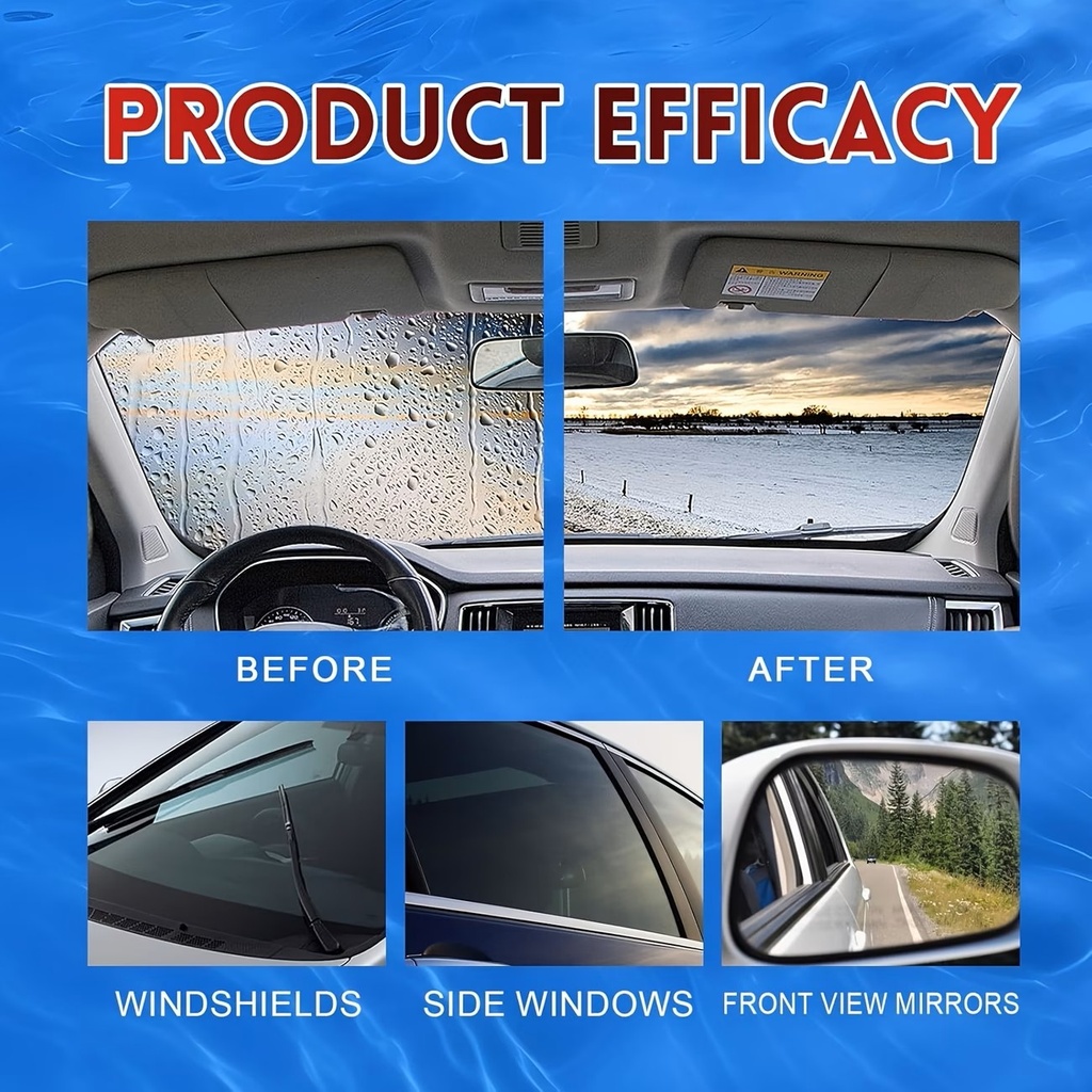 Homonth OIL FILM CLEANING BRUSH Car Windshield Cleaner - Powerful Glass Film Remover And Anti-Rain And Fog Brush for Clear Vision