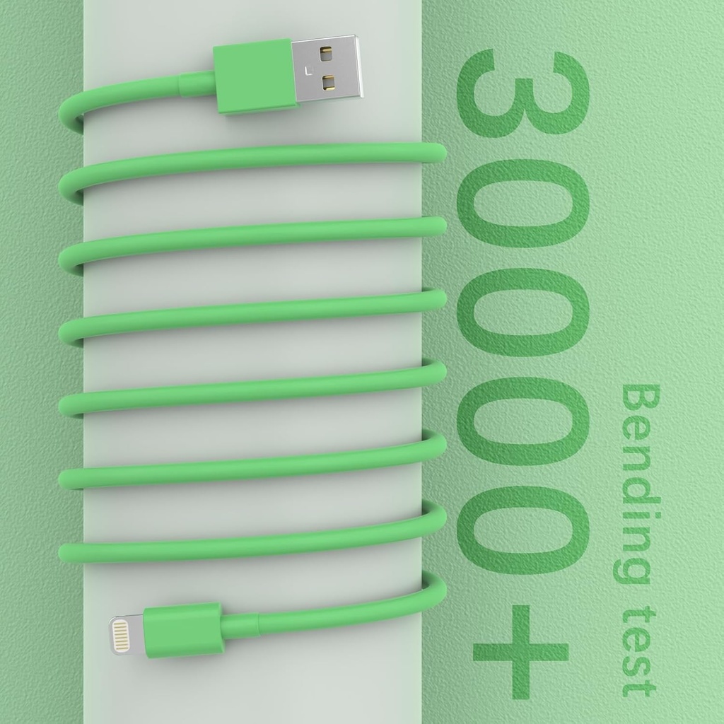 IPHONE USB FAST LIGHTNING CABLE CORD COLOURED