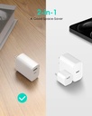 USB C Charger Block Fast Charging Multiport Adapater 20W USB-C & QC 3.0 USB-A Port] for i Phone