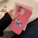 Fycyko Phone Case for iPhone 15 Case Cute Spot Dog Pattern Silicone 