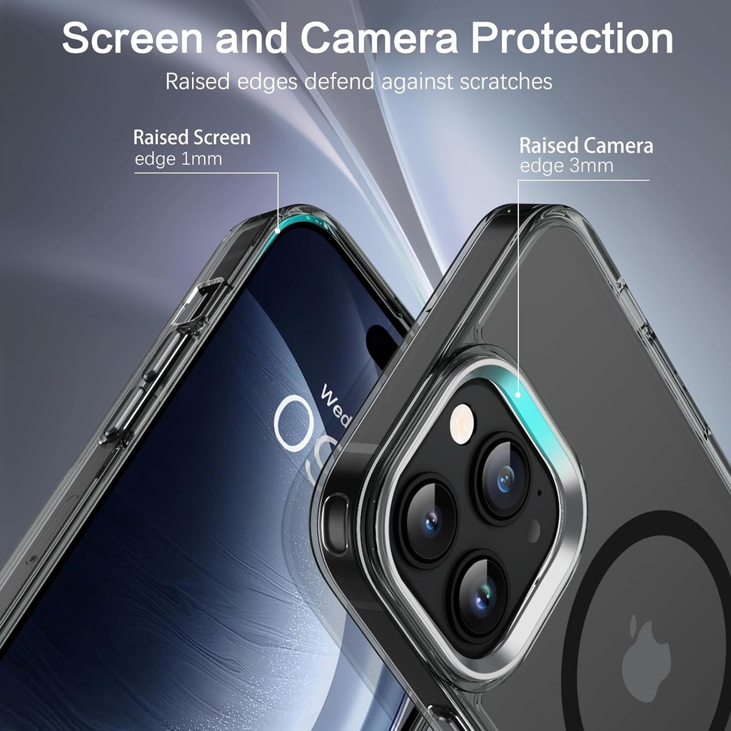 BENTOBEN for iPhone 14 Pro Max Case [Compatible with Mag Safe] [12 Ft Military Drop Protection],3 Stand Modes, Slim Back Cover with Stand, Phone Case for iPhone 14 Pro Max 6.7", Black