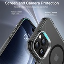 BENTOBEN for iPhone 14 Pro Max Case [Compatible with Mag Safe] [12 Ft Military Drop Protection],3 Stand Modes, Slim Back Cover with Stand, Phone Case for iPhone 14 Pro Max 6.7", Black