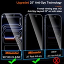 Milomdoi Privacy Screen Protector for iPhone 17 Pro Max   Tempered Glass Camera Lens Protector