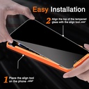 Milomdoi Privacy Screen Protector for iPhone 17 Pro Max   Tempered Glass Camera Lens Protector