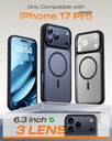 TOCOL for iPhone 17 Pro Case, Full Camera Protection Built-in Magnetic Ring