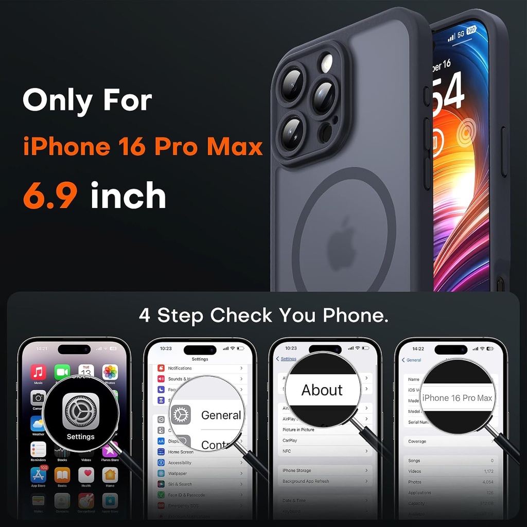 TOCOL iPhone 16 Pro Max Case