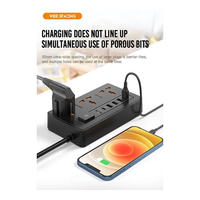 FIL Multi socket extension charger W035K