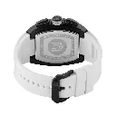 Giorgio Milano Black stainless steel case Chrono with date White rubber strap 246SBK313 CARLO