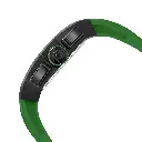 Giorgio Milano Black stainless steel case Chrono with date Green rubber strap 246SBK313 CARLO