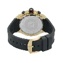 Giorgio Milano Gold and Chrono with date Black Silicone strap 240SGBK313 MAXIMUS
