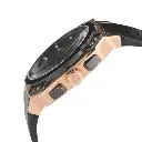 Giorgio Milano Chrono Square Rose Gold Case Black Leather Strap 886RGBK032 Tempo 