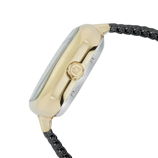 Giorgio Milano Rose Gold Square Case automatic Movt Black Mesh Bracelet 229SGBK5 ALFEO