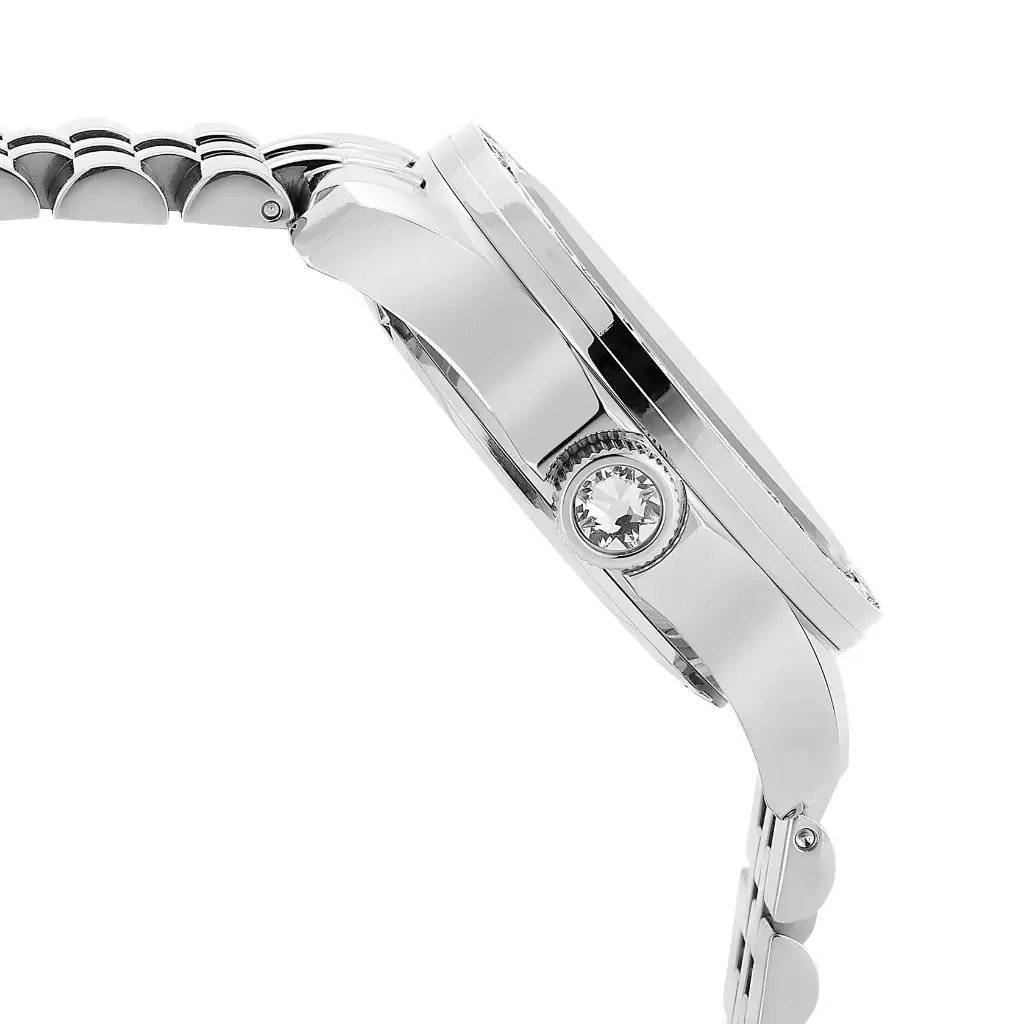 Giorgio Milano Women Gold Stone Bezel with Metal 2 TONE Bracelet 248ST02