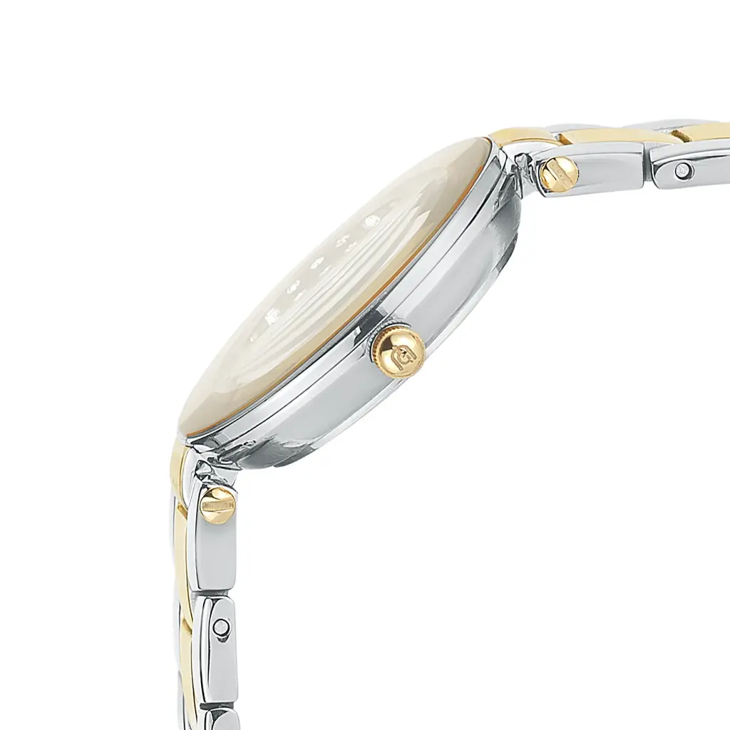 Giorgio Milano Men Round 2 tone Gold Stainless Steel with Metal Bracelet 731STG02 ZENO