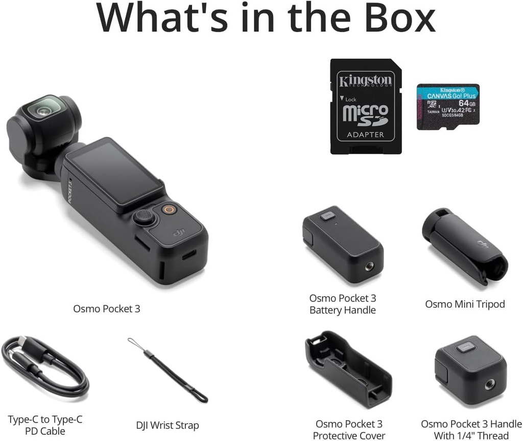 DJI OSMO POCKET 3 CAPTURE MORE COMBO CAMERA 