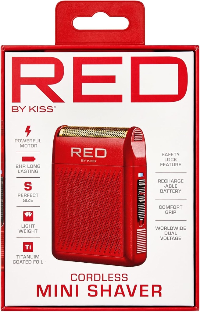 RED by Kiss Cordless Mini Shaver for Men SV01