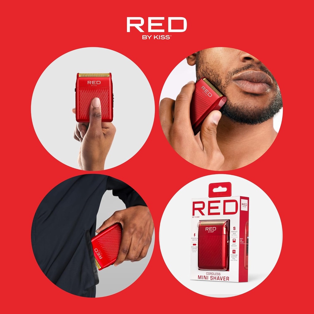 RED by Kiss Cordless Mini Shaver for Men SV01