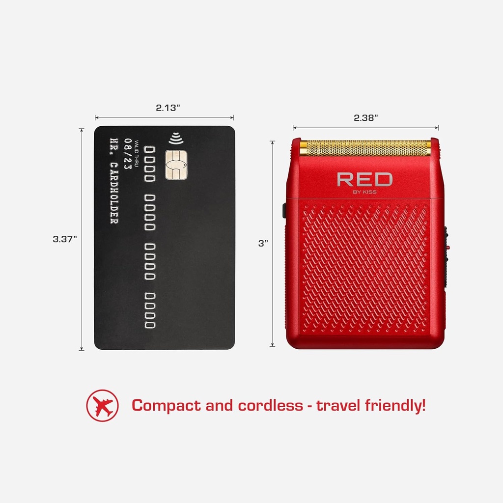 RED by Kiss Cordless Mini Shaver for Men SV01