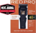 RED Pro X-King Cordless Hair Clipper for Men Hair Cutting, Strong & Fast Vector Motor, 