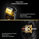 RED Pro X-King Cordless Hair Clipper for Men Hair Cutting, Strong & Fast Vector Motor, 