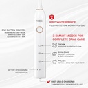 Red by Kiss Hypersonic Ultra Powerful Electric Toothbrush – 3 Cleaning Modes ETB01