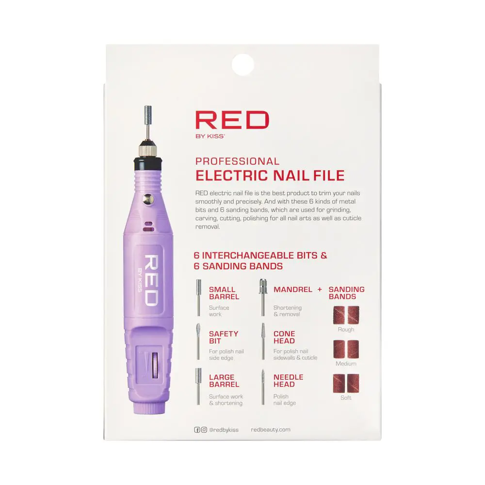 Red by Kiss Professional Electric Nail File ENF01