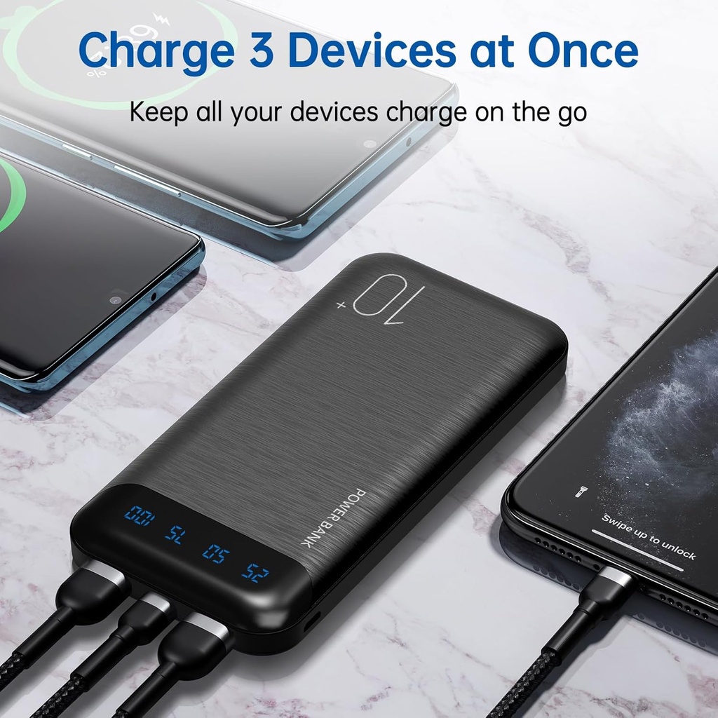 YOBON Power Bank 2 Pack 10000mAh Portable Charger 