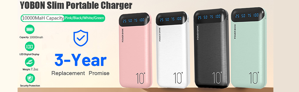 YOBON POWER BANK 10000mAh PINK