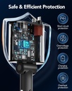 2 Pack Retractable Car Charger, 4 in 1, 69W Fast Car Phone Charger