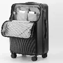 1pc 20 Inch Luggage, Travel Function Boarding Case with Password Lock 