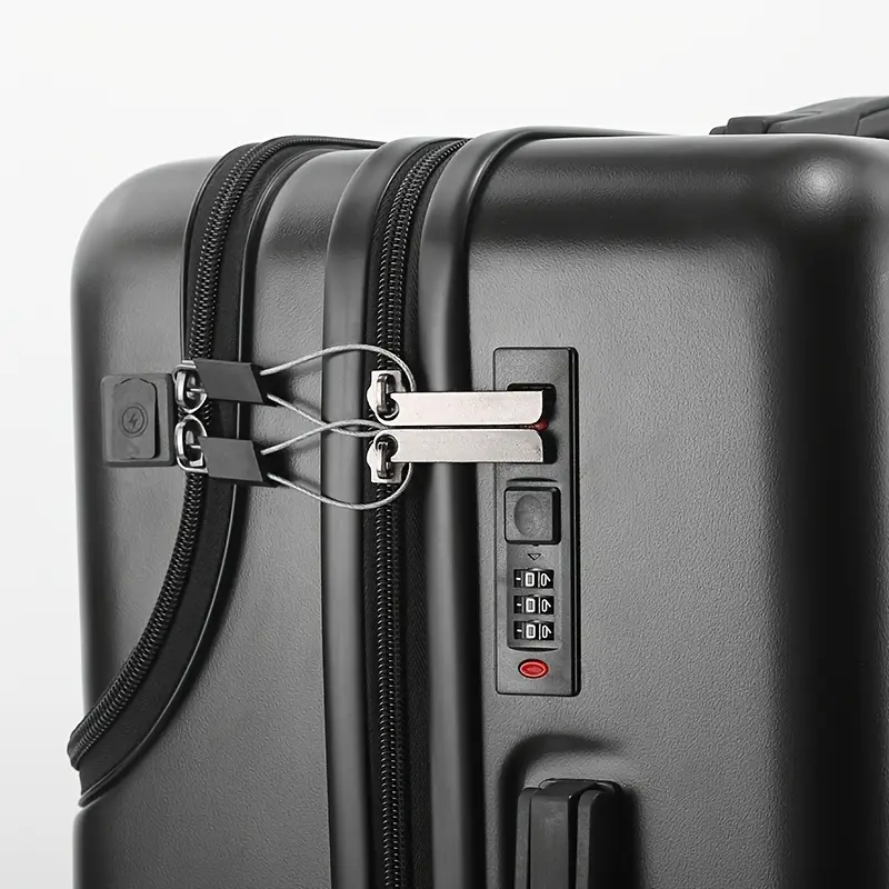 1pc 20 Inch Luggage, Travel Function Boarding Case with Password Lock 