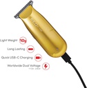 RED BY KISS CORDLESS MINI TRIMMER GOLD CT09