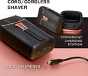 RED PRO Titanium Foil Shaver Cordless Shaver for Men (Matte Black) PSV02