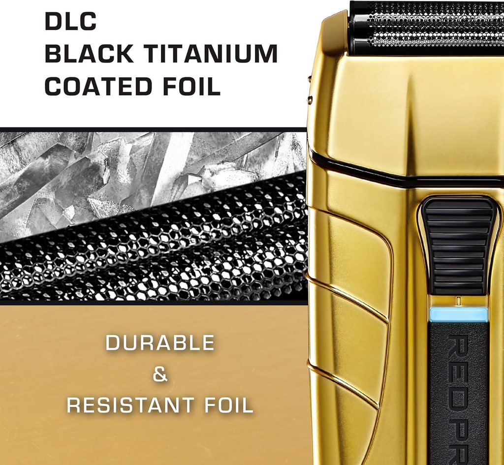 RED PRO Titanium Foil Shaver Cordless Shaver for Men (Matte Gold) PSV01