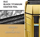 RED PRO Titanium Foil Shaver Cordless Shaver for Men (Matte Gold) PSV01