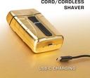 RED PRO Titanium Foil Shaver Cordless Shaver for Men (Matte Gold) PSV01
