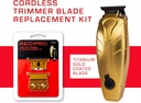 RED Pro Professional Blade Replacement Kit for Cordless Hair Trimmer PCT02 & PCT01, (Gold) PTA01