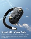 truefree C10 Open-Ear Earbuds, Clip-On Wireless Headphones,