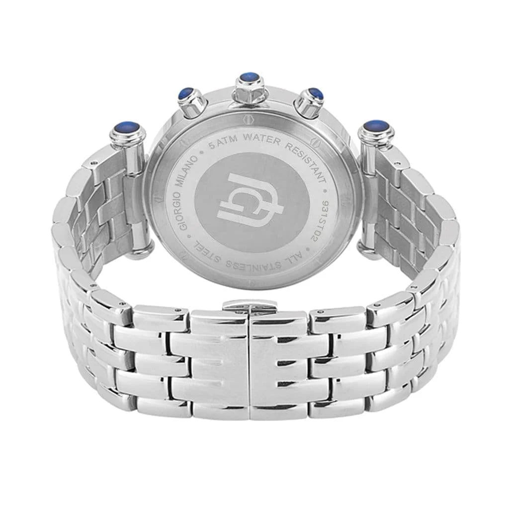 Giorgio Milano Women Gold Stone Bezel with Metal 2 TONE Bracelet LUCIA