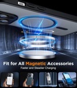 SPIDERCASE Designed for iPhone 13 Pro Max Case, Magnetic Translucent with 2PCS Tempered Glass Screen Protector [Full Camera Protection] Anti-Fingerprint Phone Case for iPhone 13 Pro Max 6.7'',Black