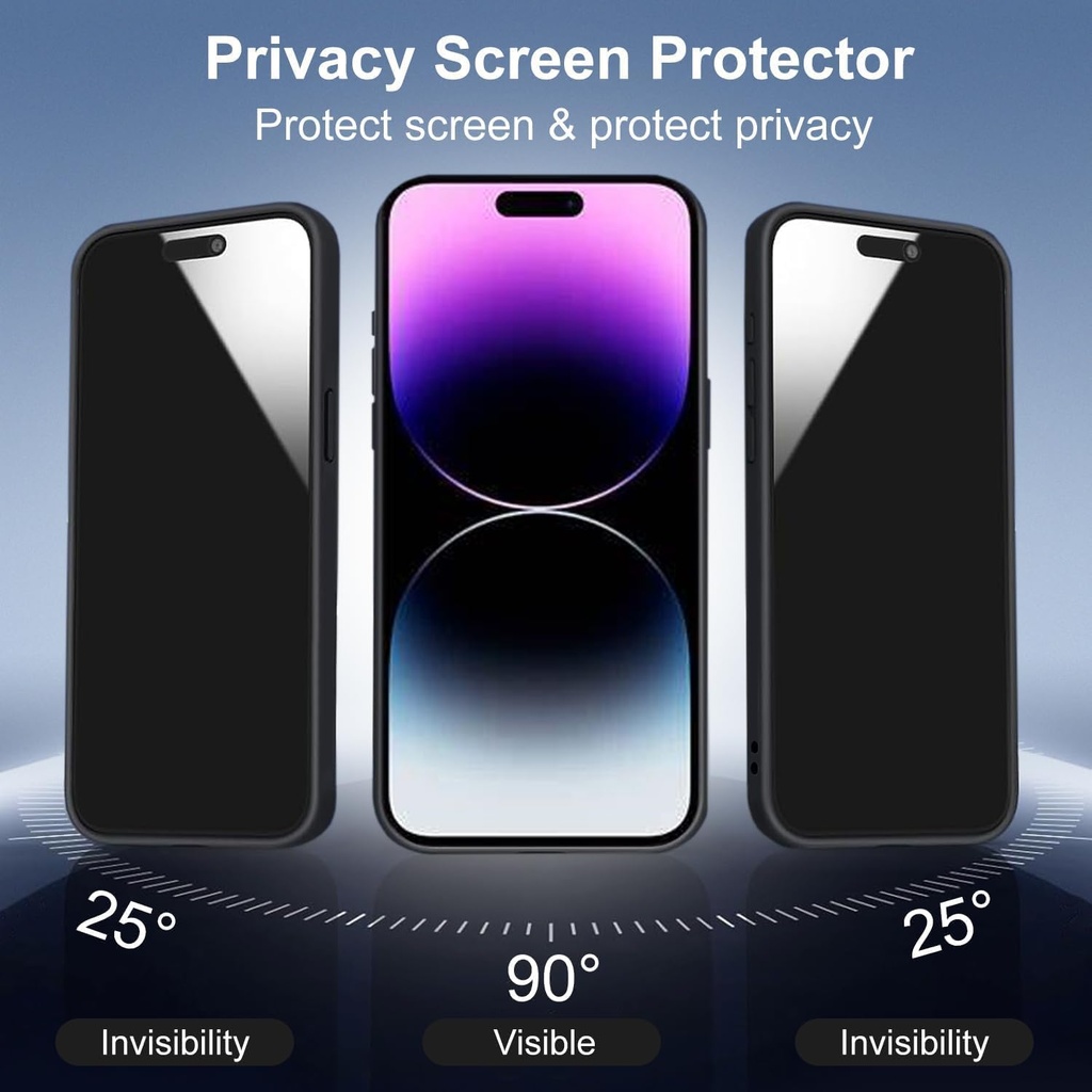 LWLFEKA for iPhone 16 Case with Privacy Screen Protectors & Full Camera Cover,Magnetic for iPhone 16 Case[Compatible with MagSafe]Translucent Matte...