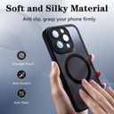 LWLFEKA for iPhone 16 Pro Case with Privacy Screen Protectors & Full Camera Cover,Magnetic for iPhone 16Pro Case[Fit for MagSafe] Translucent 